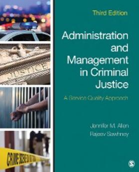 Allen / Sawhney | Administration and Management in Criminal Justice | E-Book | sack.de