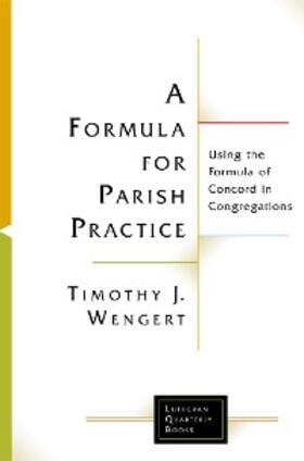 Wengert |  Formula for Parish Practice | eBook | Sack Fachmedien