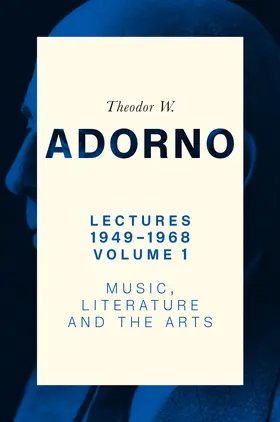 Adorno |  Lectures 1949-1968, Volume 1 | Buch |  Sack Fachmedien