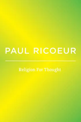 Ricoeur |  Religion for Thought | Buch |  Sack Fachmedien