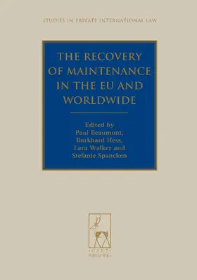 Beaumont / Hess / Walker |  The Recovery of Maintenance in the EU and Worldwide | Buch |  Sack Fachmedien