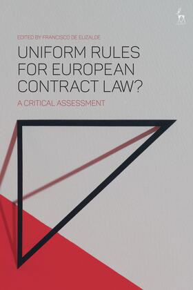 de Elizalde | Uniform Rules for European Contract Law? | Buch | 978-1-5099-1628-3 | sack.de