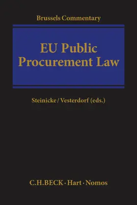 Steinicke / Vesterdorf |  Brussels Commentary on EU Public Procurement Law | Buch |  Sack Fachmedien