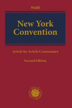 Wolff |  New York Convention | Buch |  Sack Fachmedien