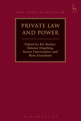 Barker / Degeling / Fairweather | Private Law and Power | Buch | 978-1-5099-2972-6 | sack.de