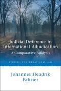 Fahner |  Judicial Deference in International Adjudication: A Comparative Analysis | Buch |  Sack Fachmedien