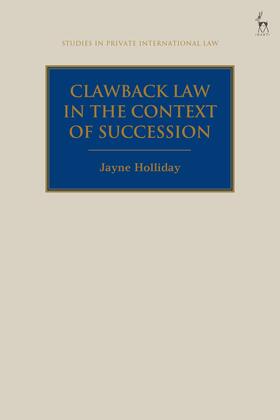 Holliday / Beaumont | Clawback Law in the Context of Succession | Buch | 978-1-5099-3232-0 | sack.de