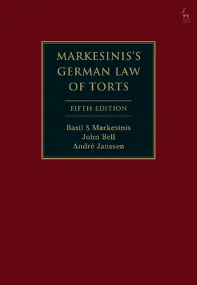 Markesinis / Bell / Janssen |  Markesinis's German Law of Torts | Buch |  Sack Fachmedien