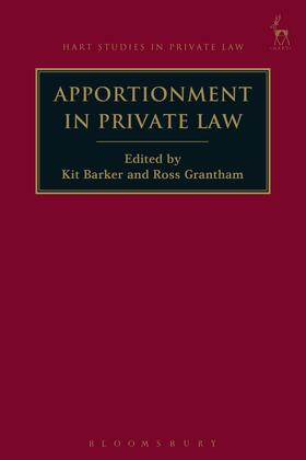 Barker / Grantham | Apportionment in Private Law | Buch | 978-1-5099-4494-1 | sack.de