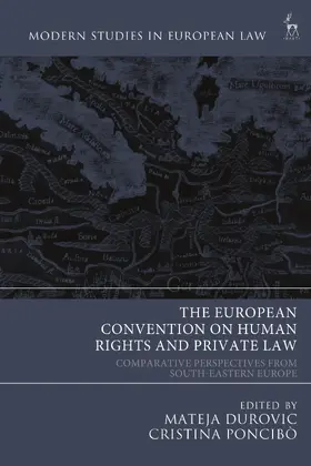Durovic / Poncibò |  European Convention on Human Rights and Private Law | Buch |  Sack Fachmedien