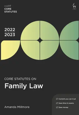 Millmore |  Core Statutes on Family Law 2022-23 | Buch |  Sack Fachmedien