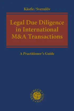 Kästle / Svernlöv |  Legal Due Diligence in International M&A Transactions | Buch |  Sack Fachmedien