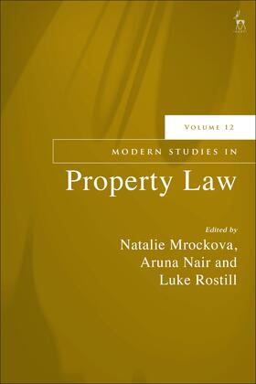 Mrockova / Mcfarlane / Nair | Modern Studies in Property Law, Volume 12 | Buch | 978-1-5099-7229-6 | sack.de