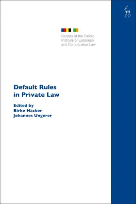 Häcker / Ungerer |  Default Rules in Private Law | Buch |  Sack Fachmedien