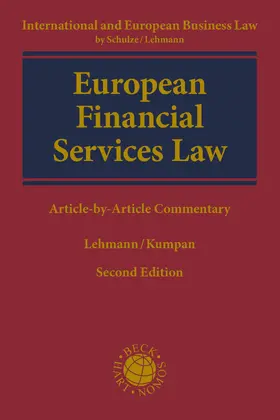 Lehmann / Kumpan |  European Financial Services Law | Buch |  Sack Fachmedien