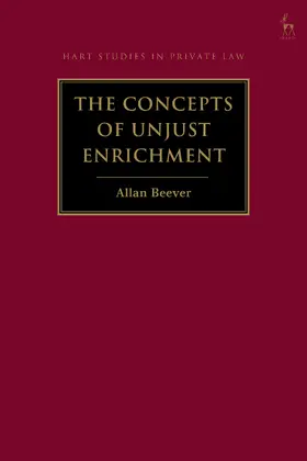 Beever |  The Concepts of Unjust Enrichment | Buch |  Sack Fachmedien