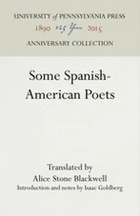  Some Spanish-American Poets | Buch |  Sack Fachmedien