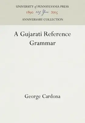 Cardona |  A Gujarati Reference Grammar | Buch |  Sack Fachmedien