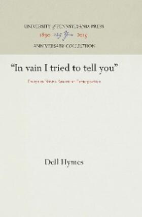 Hymes | "In vain I tried to tell you" | E-Book | sack.de