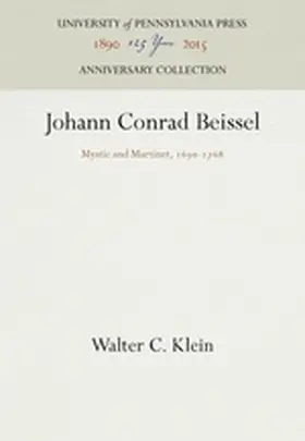 Klein |  Johann Conrad Beissel | Buch |  Sack Fachmedien