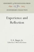 Singer, Jr. / Churchman |  Experience and Reflection | eBook | Sack Fachmedien