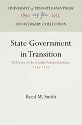 Smith |  State Government in Transition | Buch |  Sack Fachmedien