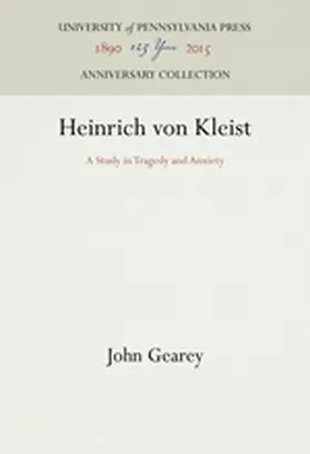 Gearey |  Heinrich Von Kleist | Buch |  Sack Fachmedien
