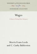 Leeds / Balderston |  Wages | Buch |  Sack Fachmedien