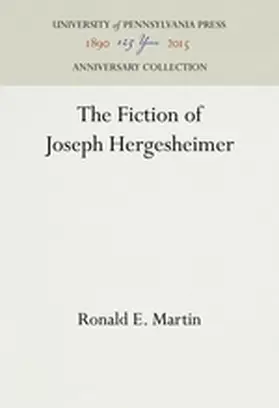 Martin |  The Fiction of Joseph Hergesheimer | Buch |  Sack Fachmedien