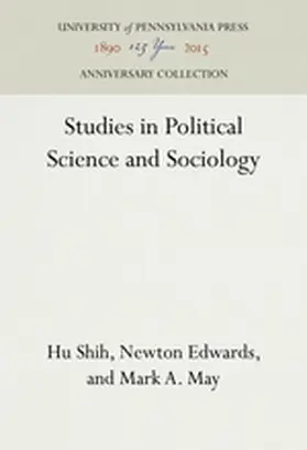 Shih / Edwards / May |  Studies in Political Science and Sociology | Buch |  Sack Fachmedien