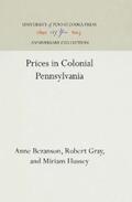 Bezanson / Gray / Miriam |  Prices in Colonial Pennsylvania | eBook | Sack Fachmedien