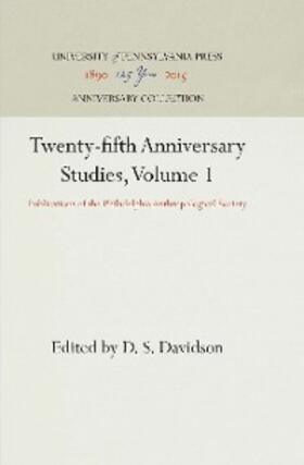 Davidson | Twenty-fifth Anniversary Studies, Volume 1 | E-Book | sack.de