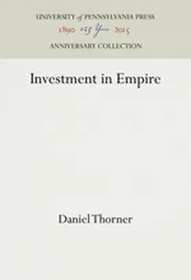 Thorner |  Investment in Empire | Buch |  Sack Fachmedien