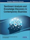Basha / Rajput / Thakur |  Sentiment Analysis and Knowledge Discovery in Contemporary Business | Buch |  Sack Fachmedien