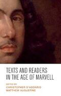 D'Addario / Augustine |  Texts and readers in the Age of Marvell | eBook | Sack Fachmedien