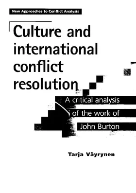 Vayrynen |  Culture and international conflict resolution | eBook | Sack Fachmedien