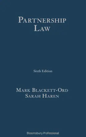 Blackett-Ord / Haren / Haren KC |  Partnership Law | Buch |  Sack Fachmedien