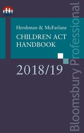McFarlane |  Hershman and McFarlane: Children Act Handbook 2018/19 | Buch |  Sack Fachmedien