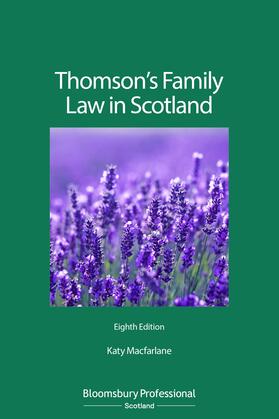 Macfarlane | Thomson's Family Law in Scotland | Buch | 978-1-5265-1387-8 | sack.de