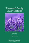 Macfarlane |  Thomson's Family Law in Scotland | Buch |  Sack Fachmedien