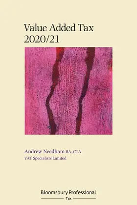 Needham |  Bloomsbury Professional VAT 2020/21 | Buch |  Sack Fachmedien