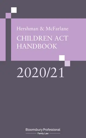 McFarlane |  Hershman and McFarlane: Children Act Handbook 2020/21 | Buch |  Sack Fachmedien