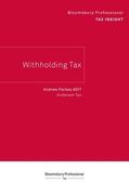 Parkes |  Bloomsbury Professional Tax Insight - Withholding Tax | Buch |  Sack Fachmedien
