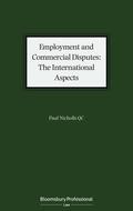 Nicholls Qc / Nicholls, KC |  Employment and Commercial Disputes: The International Aspects | Buch |  Sack Fachmedien