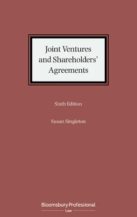Singleton |  Joint Ventures and Shareholders' Agreements | Buch |  Sack Fachmedien