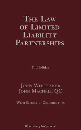 Whittaker / Machell KC |  The Law of Limited Liability Partnerships | Buch |  Sack Fachmedien