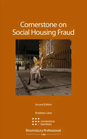 Barristers / Lane | Cornerstone on Social Housing Fraud | Buch | 978-1-5265-1698-5 | sack.de