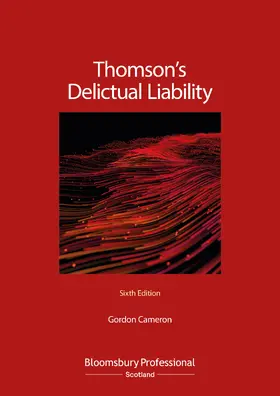 Cameron |  Thomson's Delictual Liability | Buch |  Sack Fachmedien