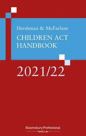 McFarlane |  Hershman and McFarlane: Children Act Handbook 2021/22 | Buch |  Sack Fachmedien