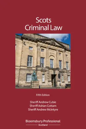 Cubie / Cottam / McIntyre |  Scots Criminal Law | Buch |  Sack Fachmedien